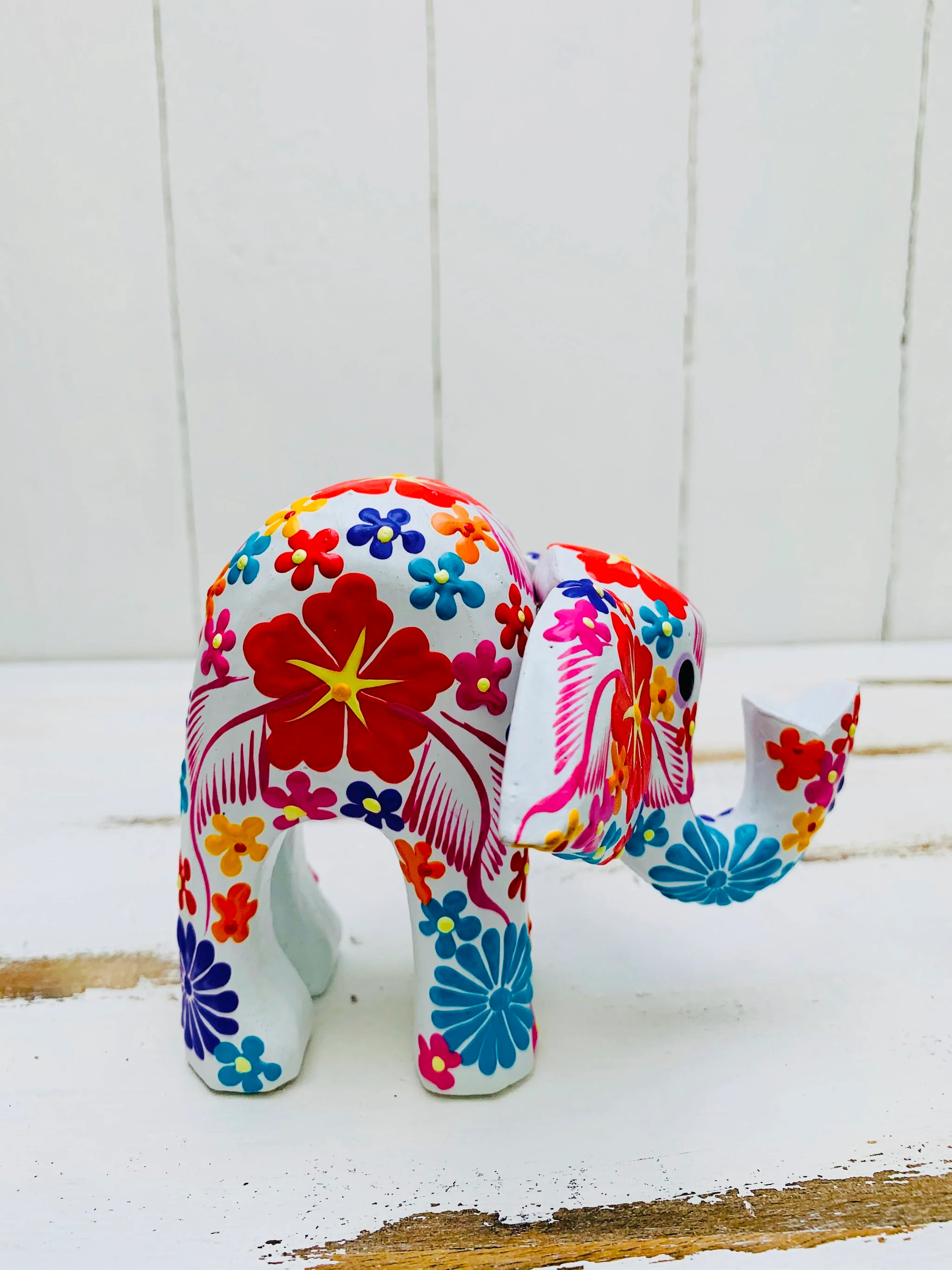 Flower Elephant - White - Small - Image 3