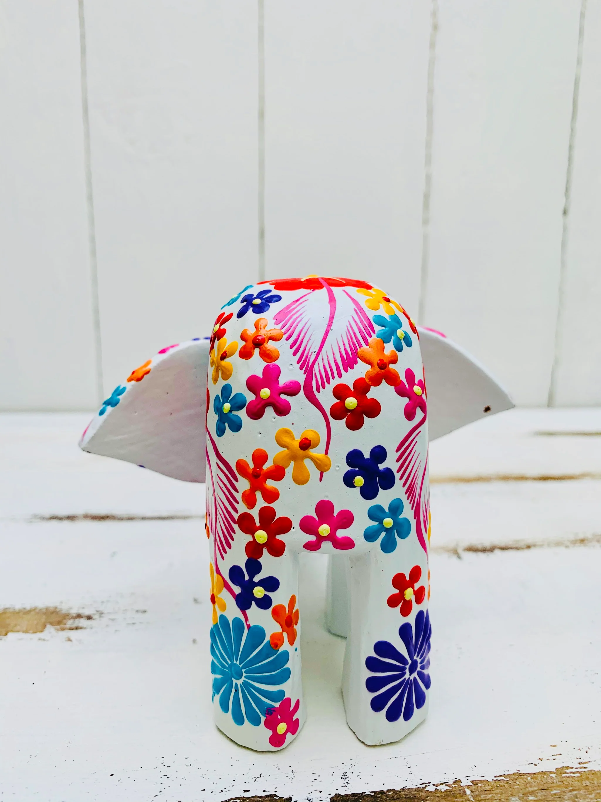 Flower Elephant - White - Small - Image 4